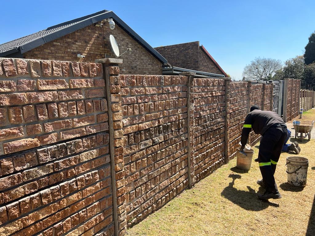 install brick concrete walls pretoria